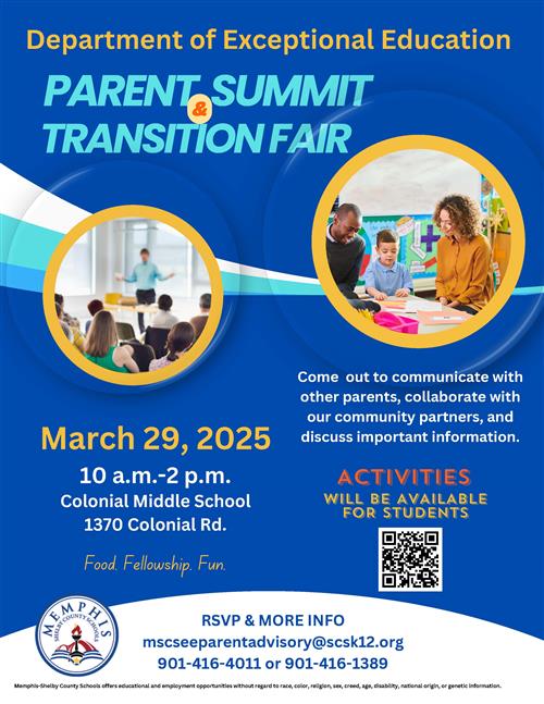 Parent Summit Transition Fair 